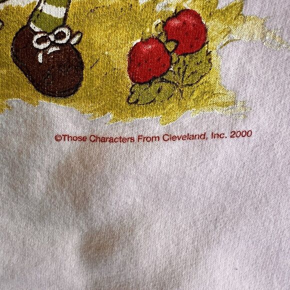 Vintage Strawberry Shortcake Sweatshirt Hoodie Women’s XL Fits Like Large Stain* - Picture 11 of 11